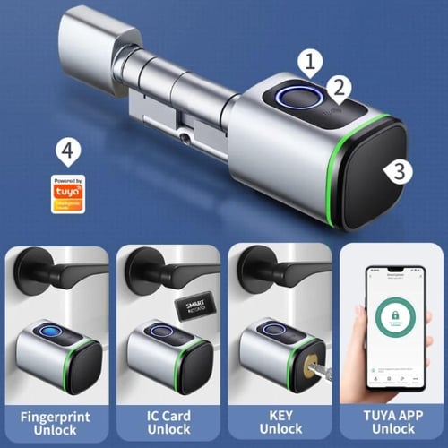 قفل ذكية للأبواب ببصمة الاصبع من الألمنيوم