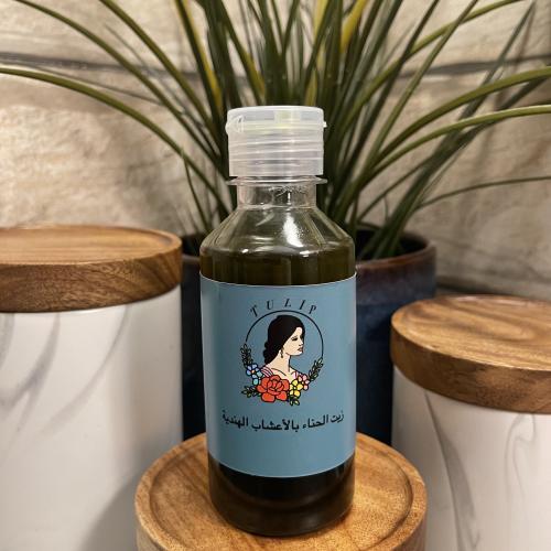 زيت الحناء بالأعشاب الهندية