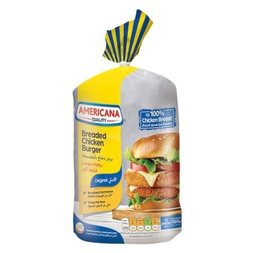 أمريكانا 12 برجر الدجاج بالبقسماط 678 جرام