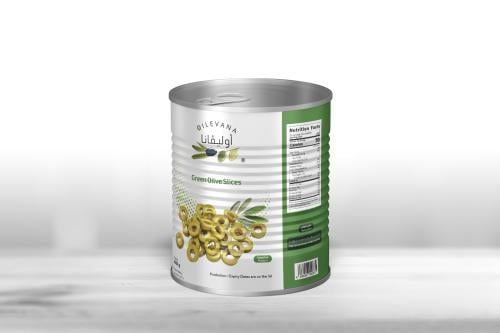 زيتون اخضر شرائح اسباني 2500جرام