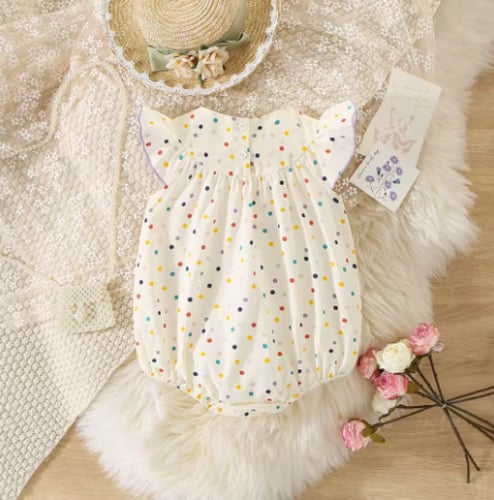 رومبير صيفي للفتيات ازهار و ألوان الصيف 3-18 شهر