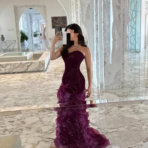 فستان سهره نسائي جازار لون دم الغزال