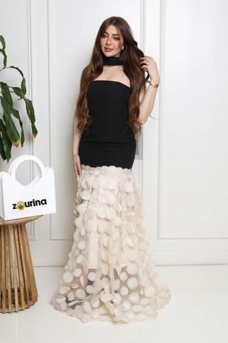 فستان سهره نسائي ساده على قصة طبقات