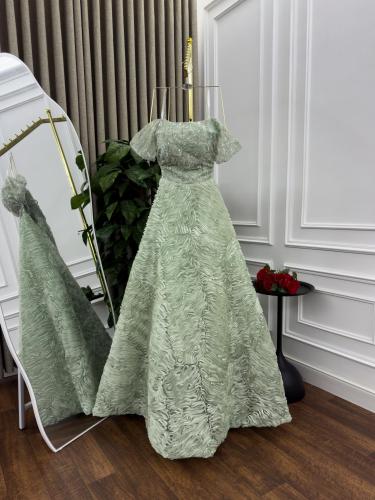 فستان سهره نسائي قيطان لون تفاحي