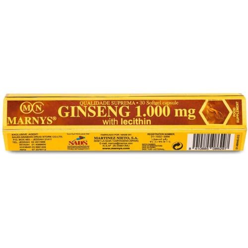Marnys Ginseng 1000 mg 30 Capsules