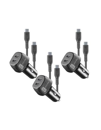6 in 1 package from Troni Store | Three 40-watt wall chargers with two Type-C ports | Three 60-watt fast charging cables Type-C to...