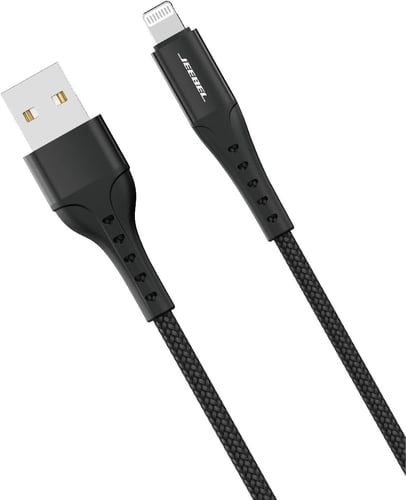 JE-B310 cable charging cable JE-B310 certified MFi USB-A to Lightning braided high durability and length 2 meters fast charging an...