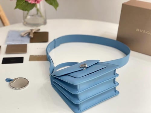 حقيبة كروس سيربينتي بسلسلة سميكة جلد نابا