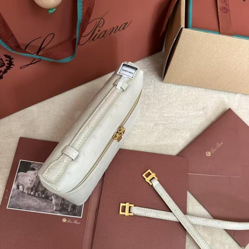 لوروبيانا مقاس cm19 جلد نعام طبيعي