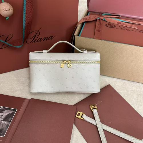 لوروبيانا مقاس cm19 جلد نعام طبيعي