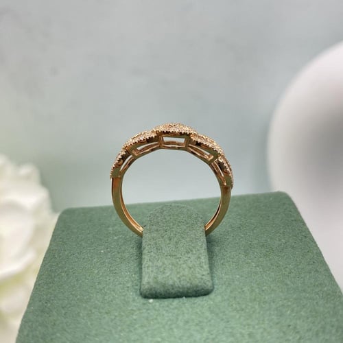 خاتم الماس حديث بوزن 0.28 قيراط