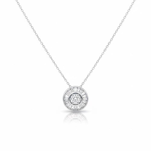 تعليقة الماس سلسلة تجميع دائري فخم بوزن 0.32 قيراط