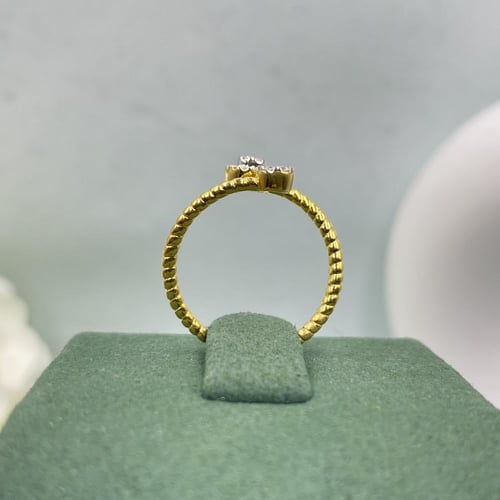 خاتم الماس ناعم بوزن 0.18 قيراط