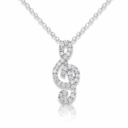 تعليقة الماس سلسلة ناعم وردة بوزن 0.32 قيراط