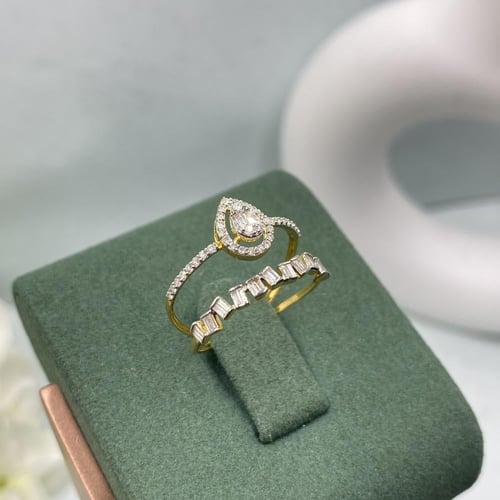 خاتم الماس ناعم بوزن 0.31 قيراط