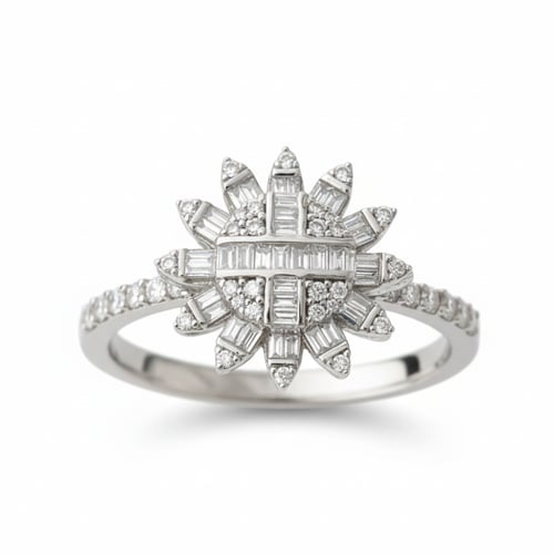 خاتم الماس هالة كلاسيك