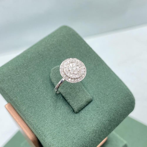 خاتم الماس ناعم بوزن 0.30 قيراط