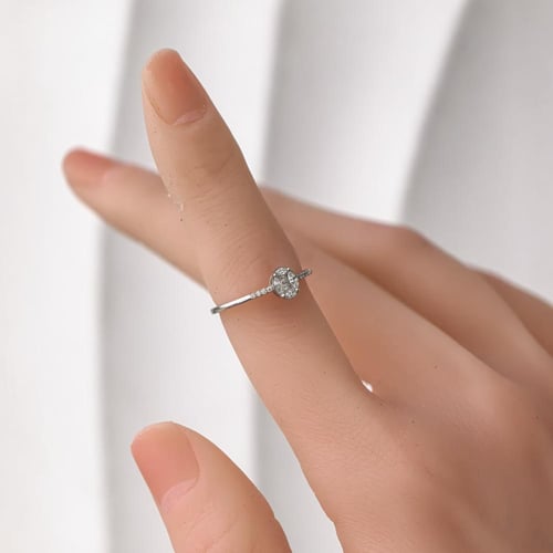 خاتم الماس بيضاوي ماركيز