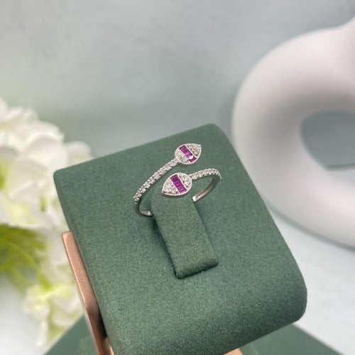 خاتم الماس تصميم كلاسيكي بوزن 0.27 قيراط