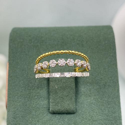 خاتم الماس ناعم بوزن 0.33 قيراط