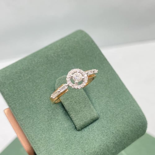 خاتم الماس حديث بوزن 0.36 قيراط