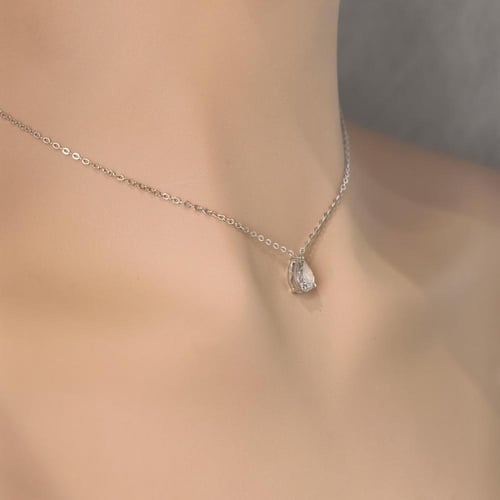 تعليقة الماس سلسلة فخمة قصة دمعة