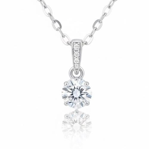 تعليقة الماس سوليتير ناعم بوزن 0.24 قيراط