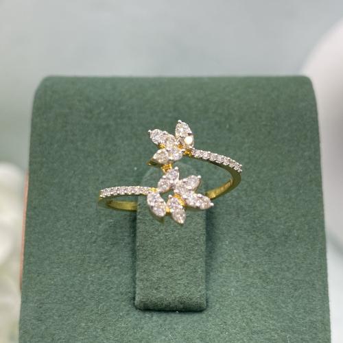 خاتم الماس حديث بوزن 0.32 قيراط