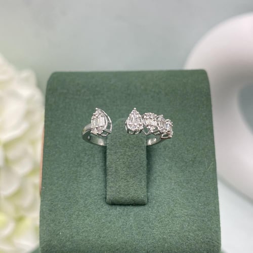 خاتم الماس تصميم كلاسيكي بوزن 0.24 قيراط