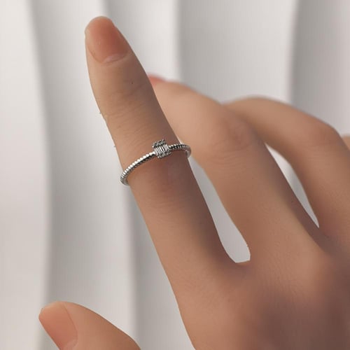 خاتم الماس باجيت تصميم مبروم