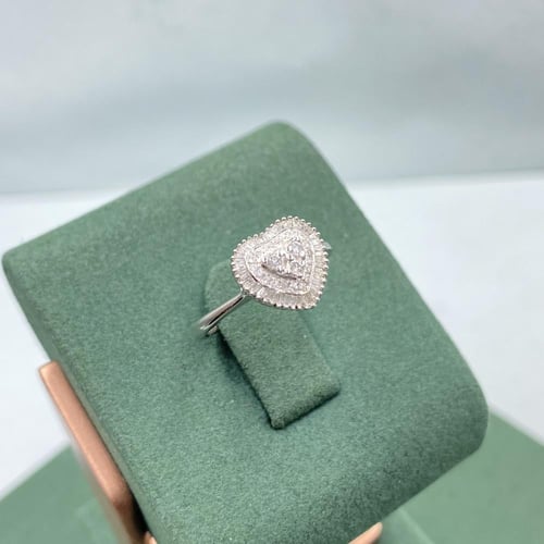 خاتم الماس تصميم كلاسيكي بوزن 0.26 قيراط