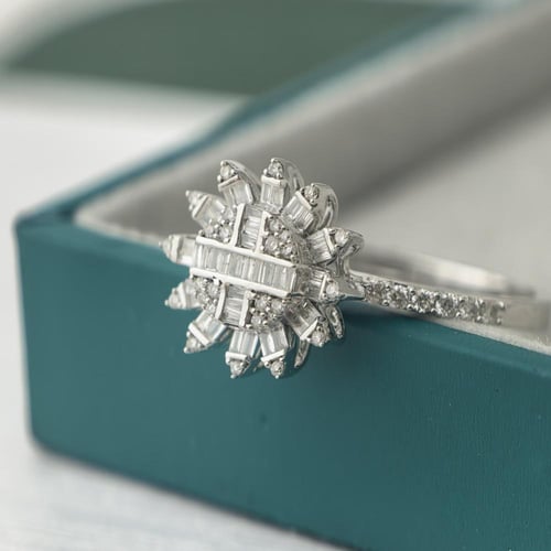 خاتم الماس هالة كلاسيك