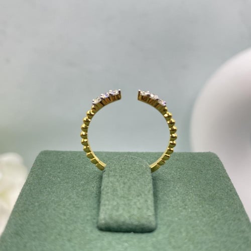 خاتم الماس تصميم كلاسيكي بوزن 0.15 قيراط