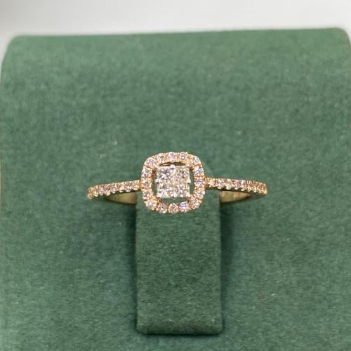 خاتم الماس ناعم تصميم حديث