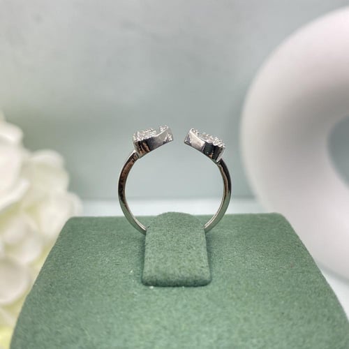 خاتم الماس تصميم قلب بوزن 0.27 قيراط