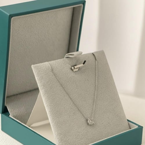 تعليقة الماس سلسلة ناعم سوليتير تجميع دائري بوزن 0...