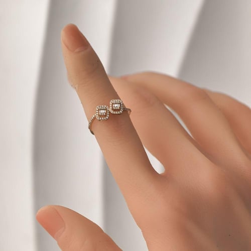 خاتم الماس توينز باجيت فاخر