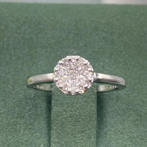 خاتم الماس ناعم بوزن 0.24 قيراط