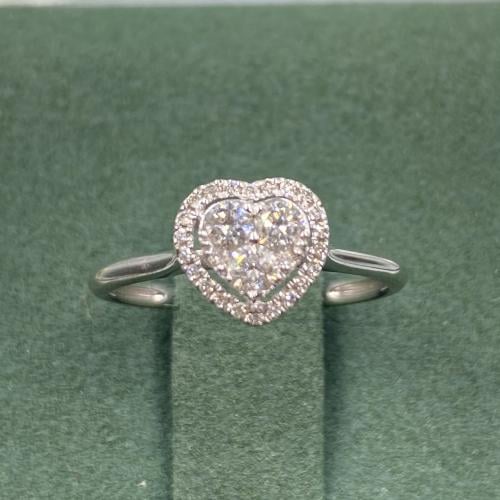 خاتم الماس ناعم بوزن 0.34 قيراط