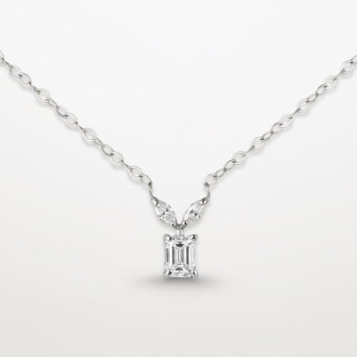 تعليقة الماس سلسلة ناعمة قصة ايمرالد