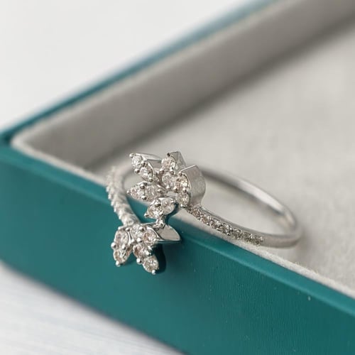 خاتم الماس تصميم ماركيز