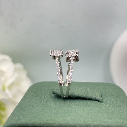 خاتم الماس تصميم كلاسيكي بوزن 0.52 قيراط