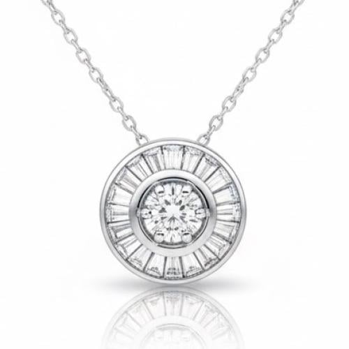 تعليقة الماس سلسلة تجميع دائري فخم بوزن 0.32 قيراط