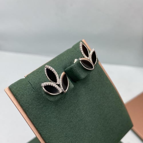 حلق الماس ناعم على احجار بلاك