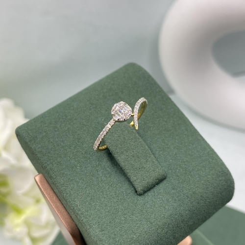 خاتم الماس ناعم بوزن 0.23 قيراط