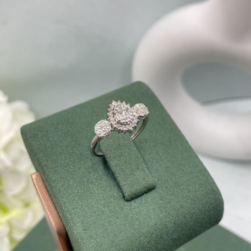 خاتم الماس تصميم كلاسيكي بوزن 0.36 قيراط