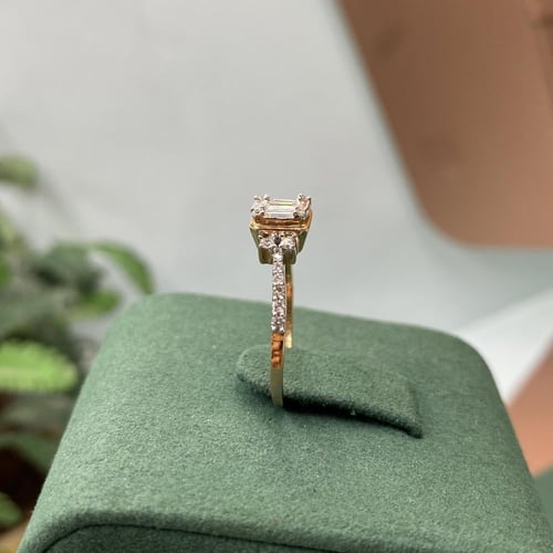 خاتم الماس ناعم باقيت تصميم حديث