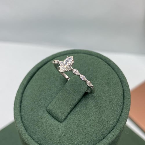 خاتم الماس سوليتير بوزن بوزن 0.55 قيراط