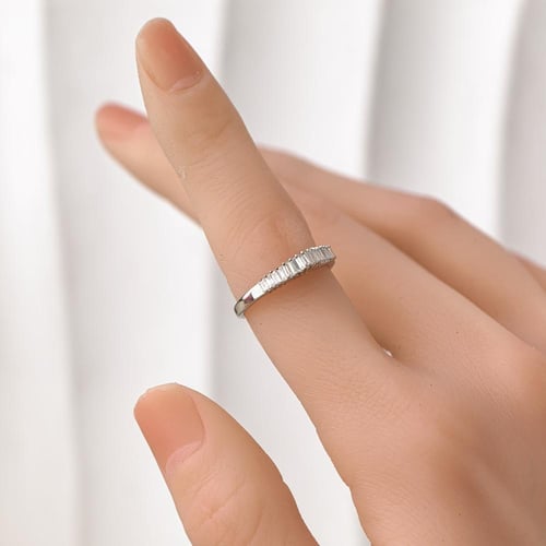 خاتم الماس باجيت ناعم