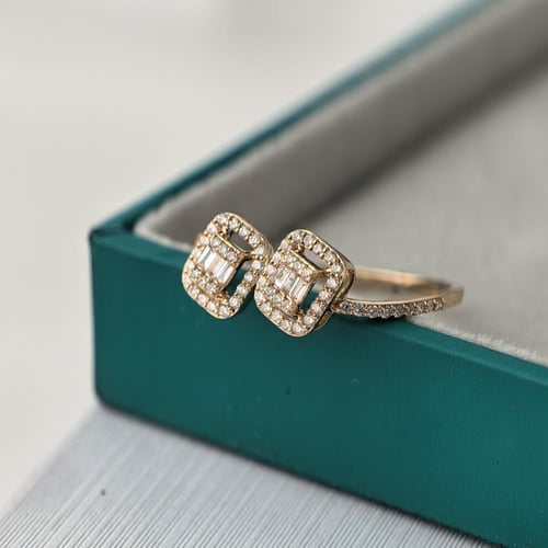 خاتم الماس توينز باجيت فاخر